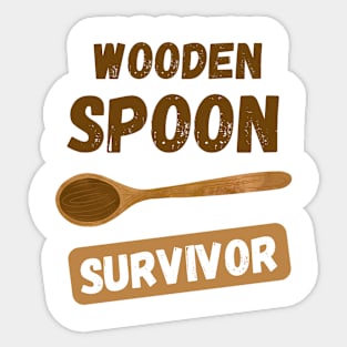 Wooden Spoon Survivor Sticker